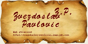 Zvezdoslav Pavlović vizit kartica
